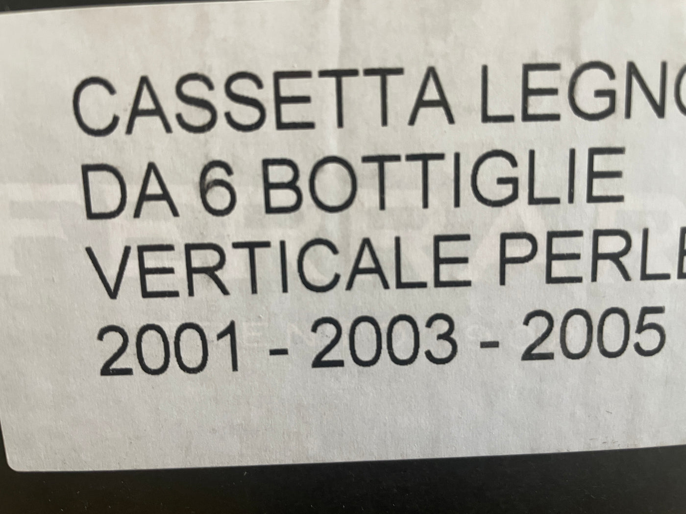 Ferrari Perlé cassetta 2001 2003 2005 Verticali e le Orizzontali con Sboccatura Recente
