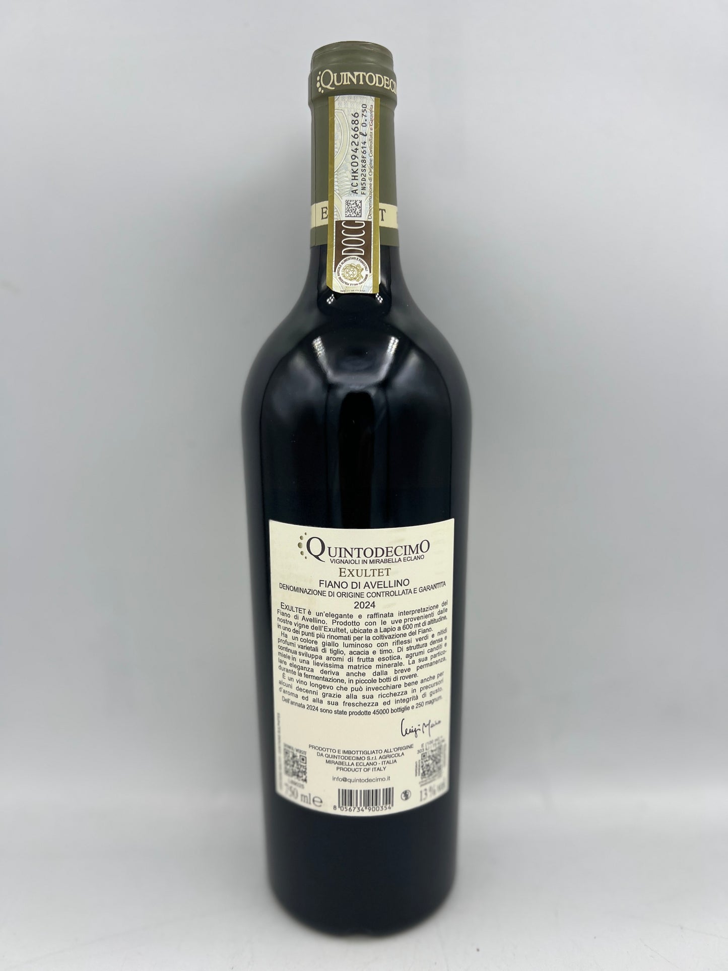 Quintodecimo Fiano di Avellino Exultet DOCG 2024