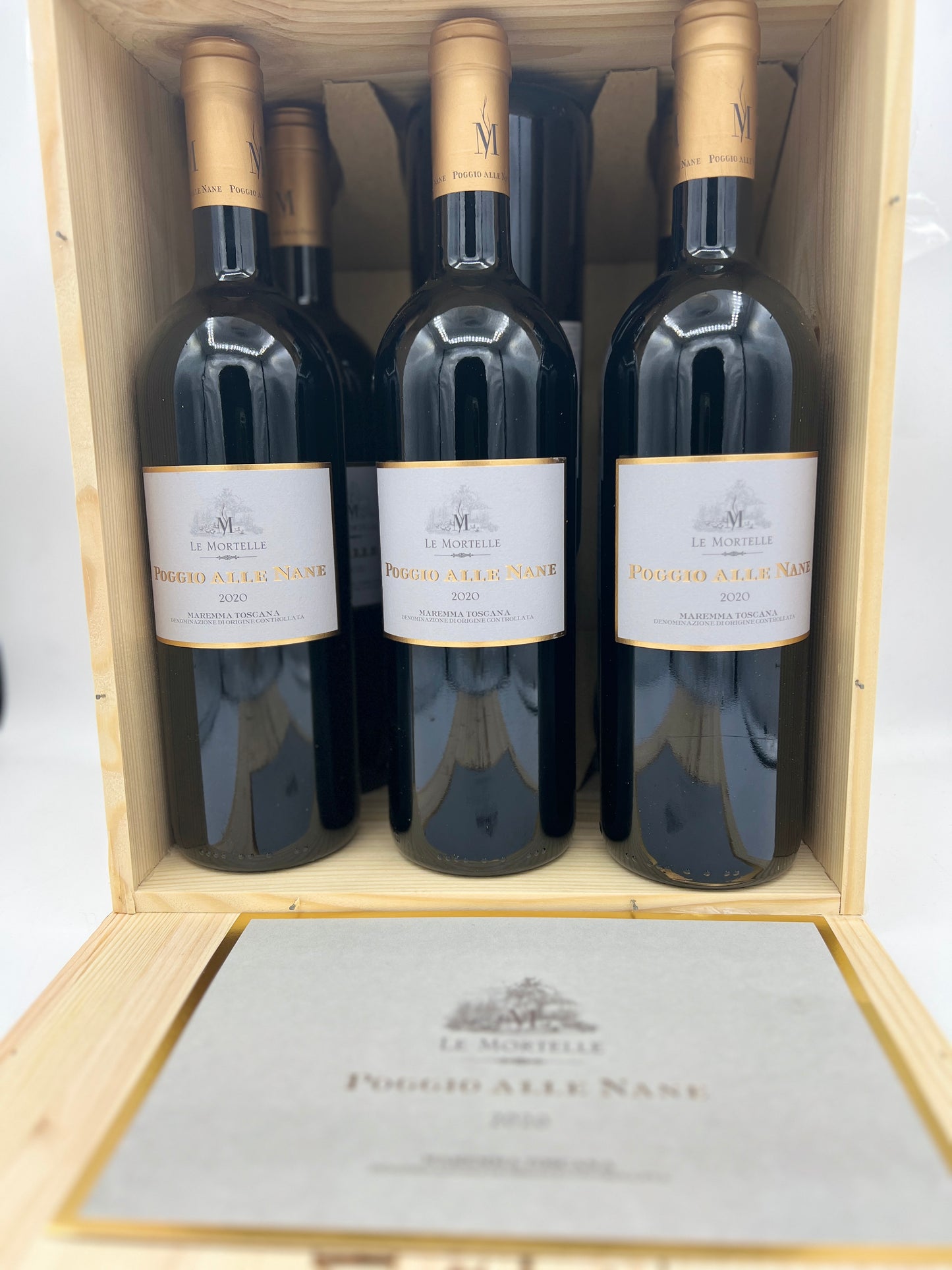 Maremma Toscana DOC Poggio alle Nane 2020 - Le Mortelle 6 Bottiglie cassa legno