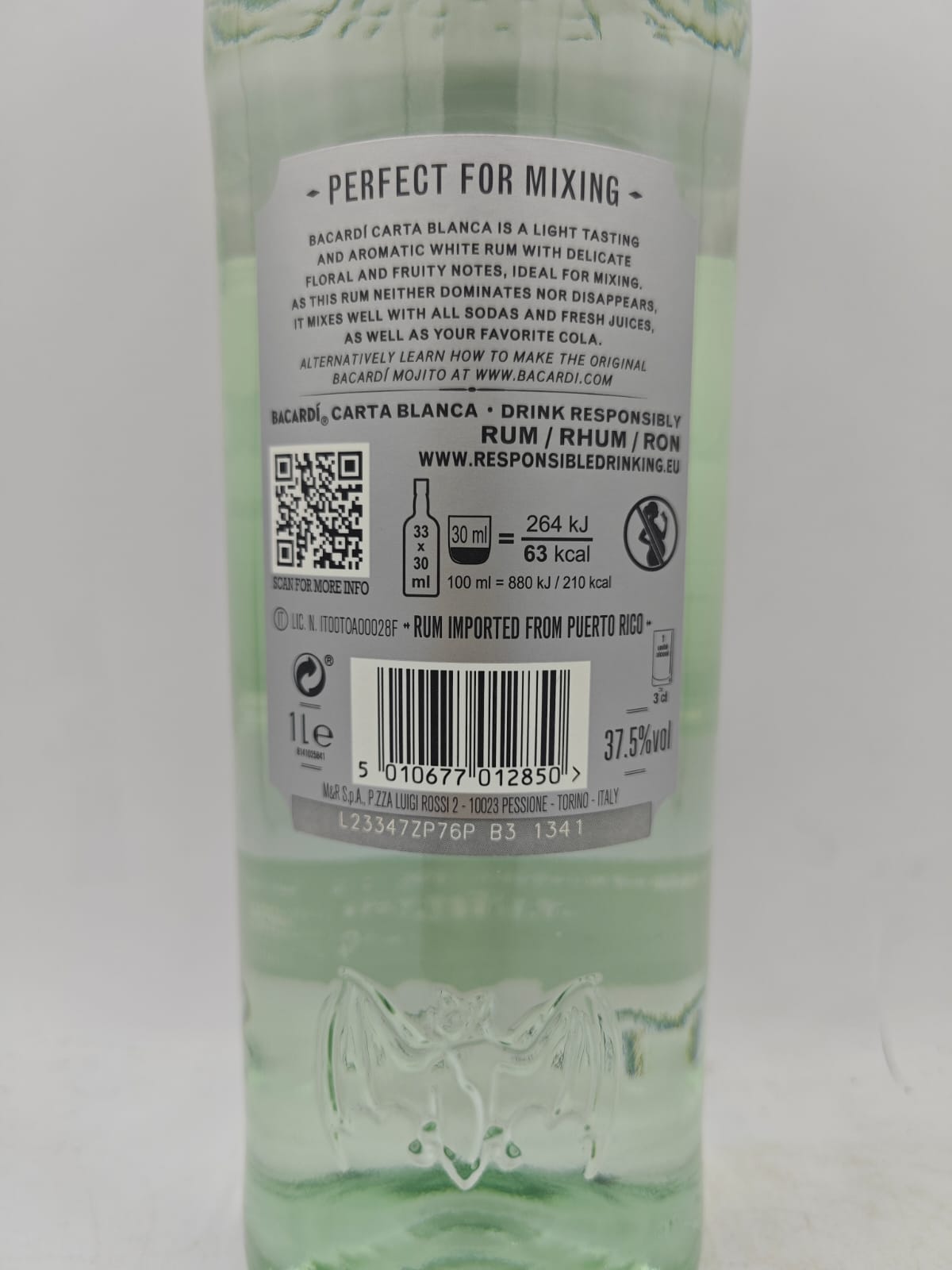 Bacardi rum bianco - lt.1