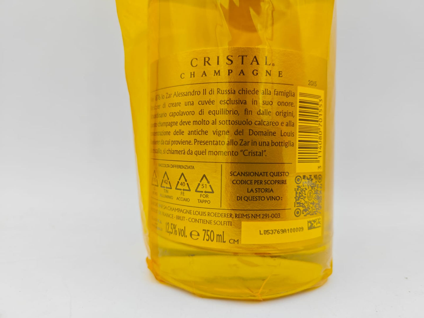 Champagne Louis Roederer Cristal Brut 2015 (Astucciato)