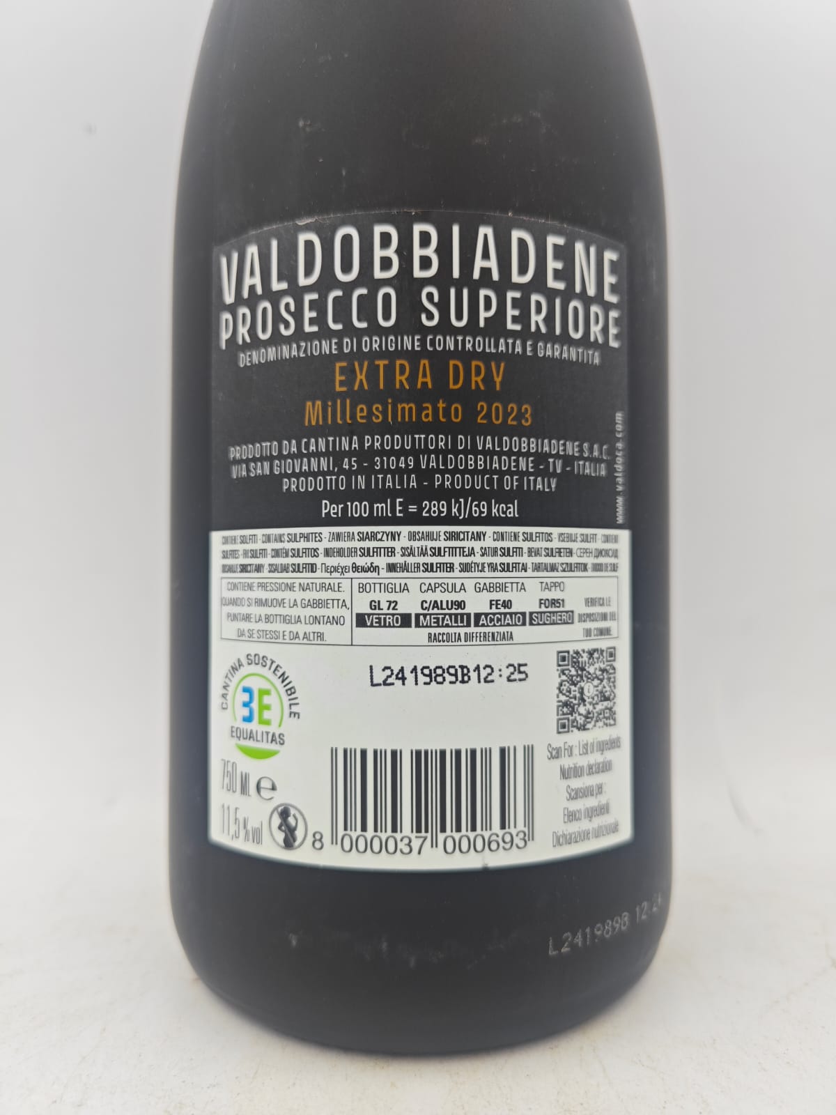 Val d'Oca - Valdobbiadene Prosecco Superiore Docg Extra Dry Millesimato