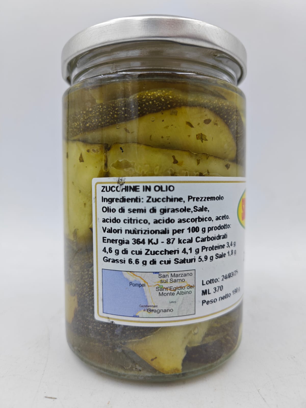 SARFRUTTA® - ZUCCHINE IN OLIO 190g