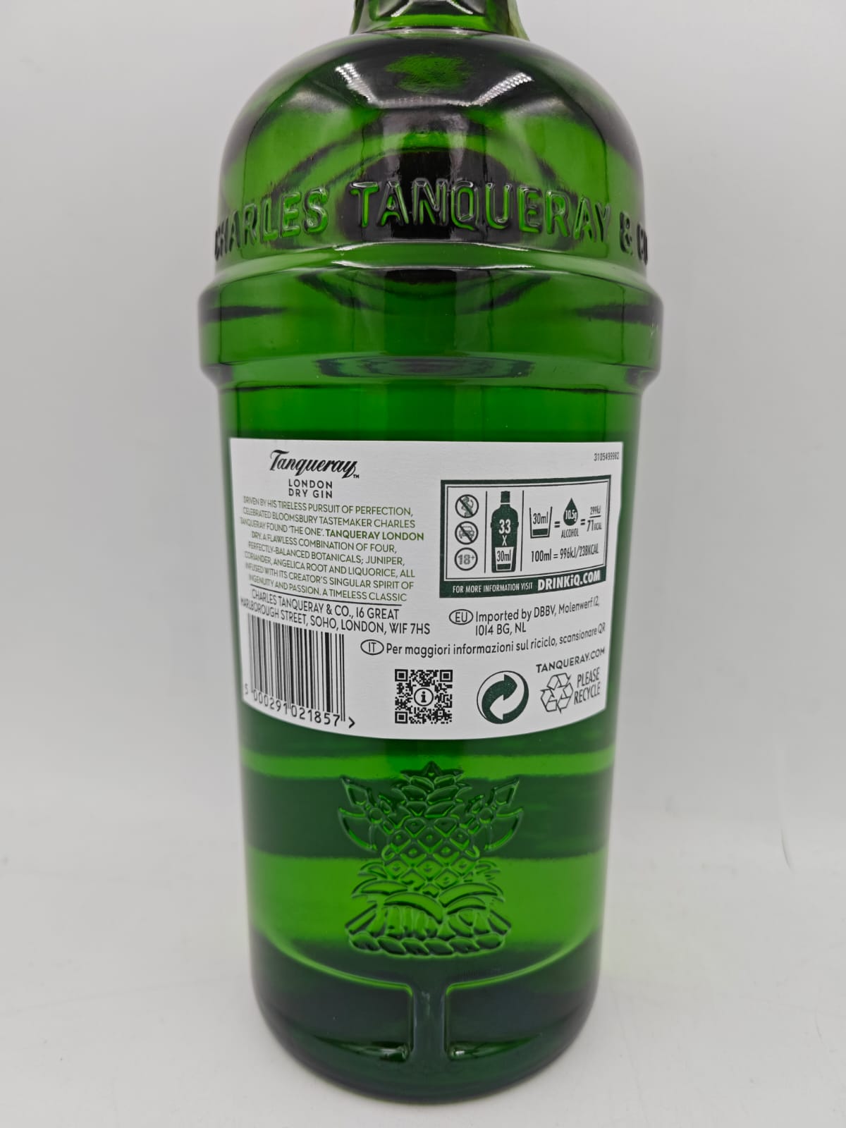 Gin London Dry Tanqueray 1 Litro