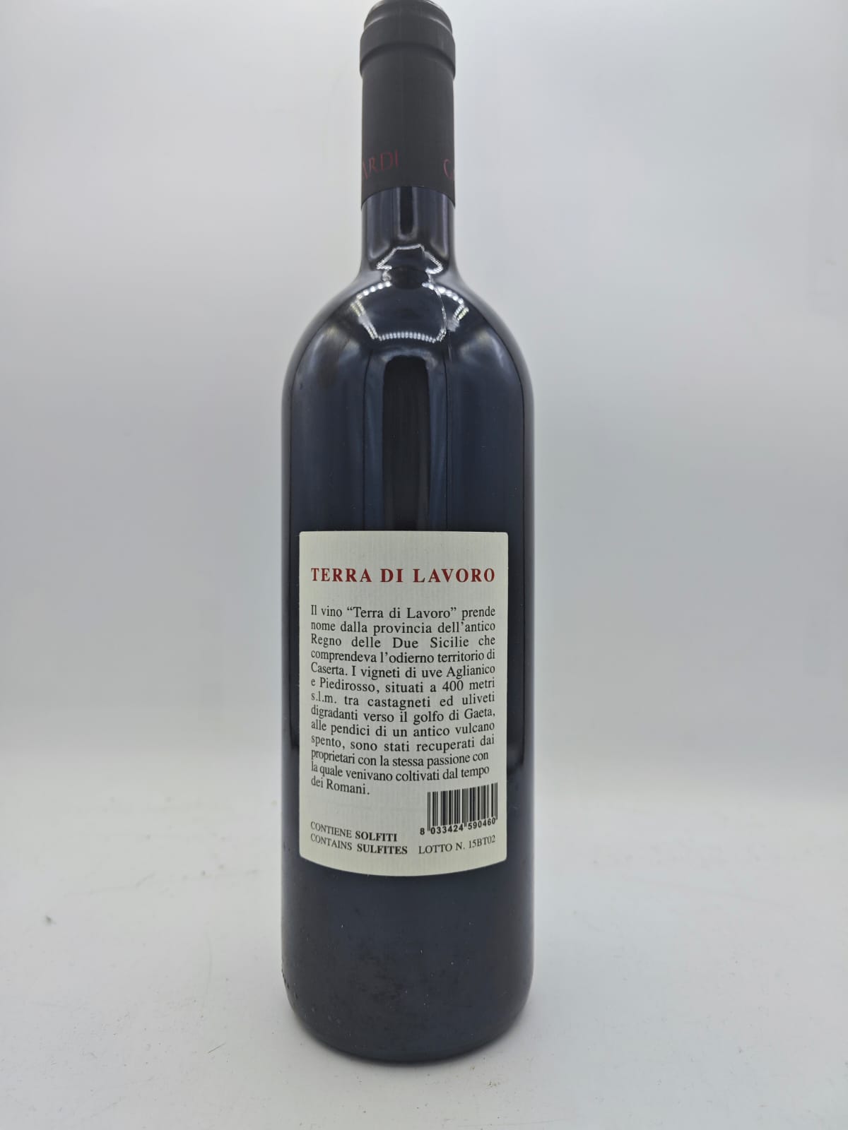 GALARDI TERRA DI LAVORO 2015 VINO ROSSO BIO CAMPANIA IGT Cassa Di legno