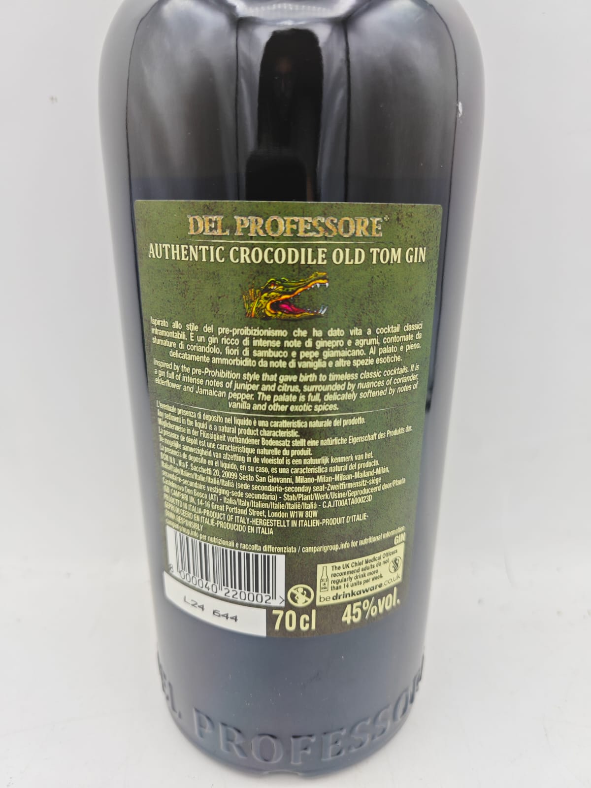 Gin Authentic Crocodile Del Professore 70cl
