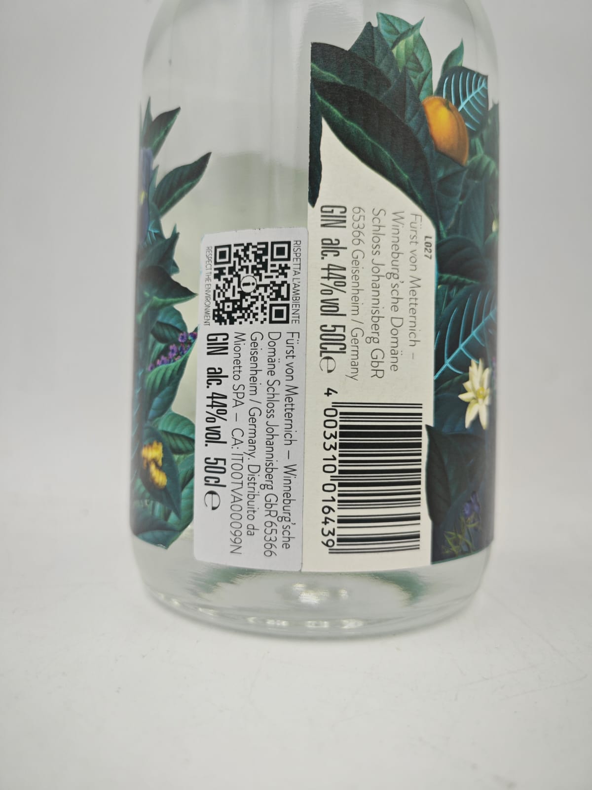 Johannisberg Schloss gin cl50