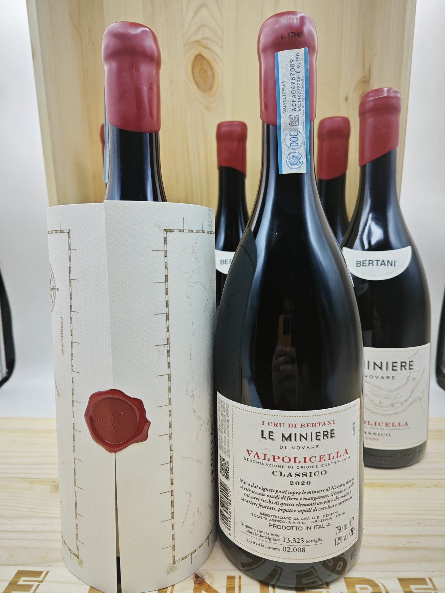 Bertani Cru - Le Miniere di Novare Valpolicella Classico Doc 2020 Bertani Cassa Legno 6 Bottiglie