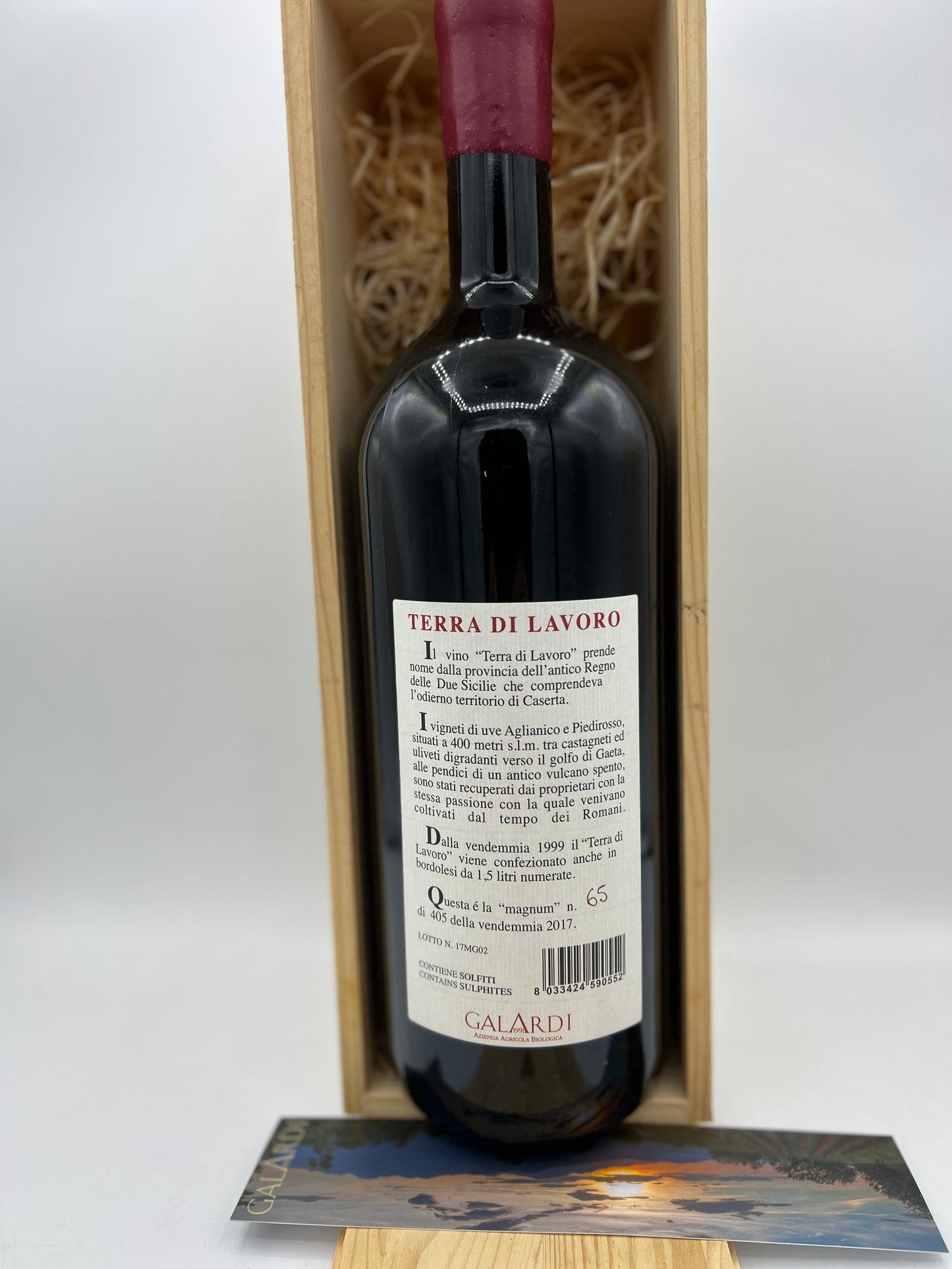 Galardi Roccamonfina Terra di Lavoro 2017 Magnum 1,5l cassa in legno