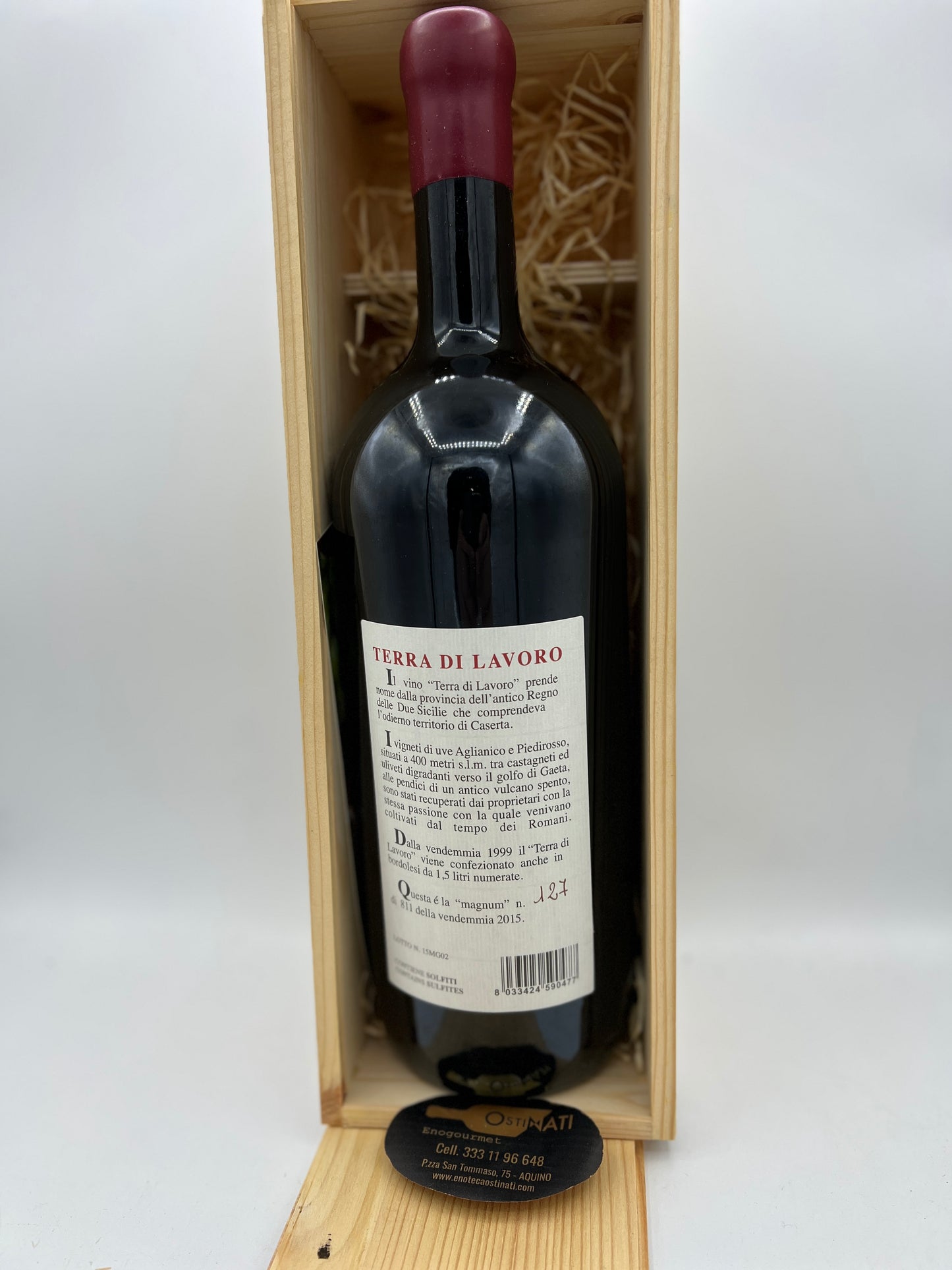 Galardi Roccamonfina Terra di Lavoro 2015 Magnum 1,5l cassa in legno