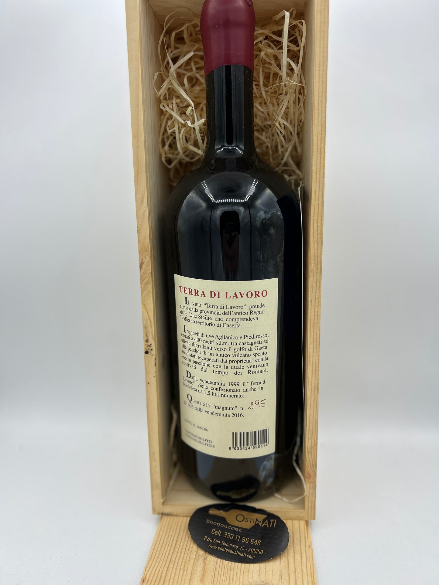 Galardi Roccamonfina Terra di Lavoro 2016 Magnum 1,5l cassa in legno