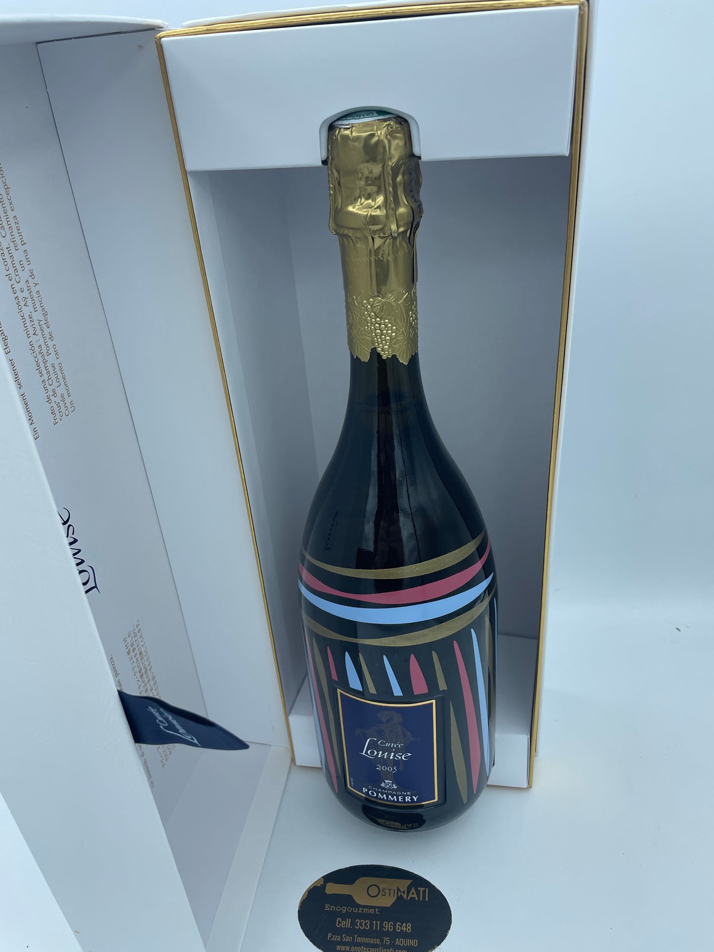 Pommery Cuvée Louise 2005 Scatola regalo di champagne Louise' Pommery con astuccio