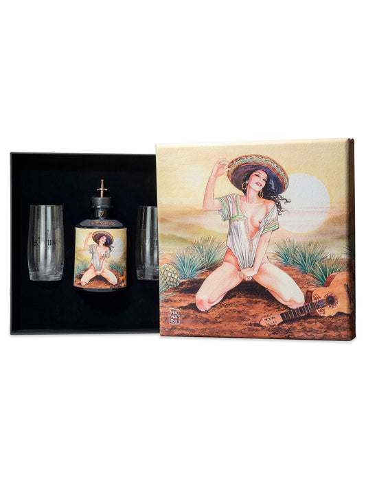 J.Rose - La7Vidas Tequila Reposado + Quadro