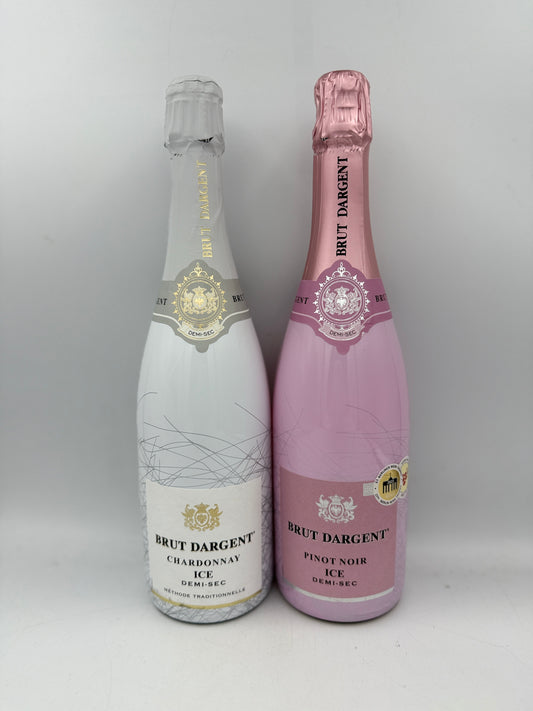 Brut Dargent Blanc de Blancs Demi-Sec ICE & Brut Dargent Rosé Demi-Sec ICE Millesimè (Maison du Vigneron)