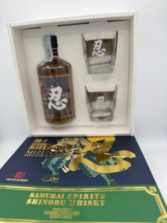 SHINOBU WHISKY BLENDED + 2 BICCHIERI – (COFANETTO REGALO)