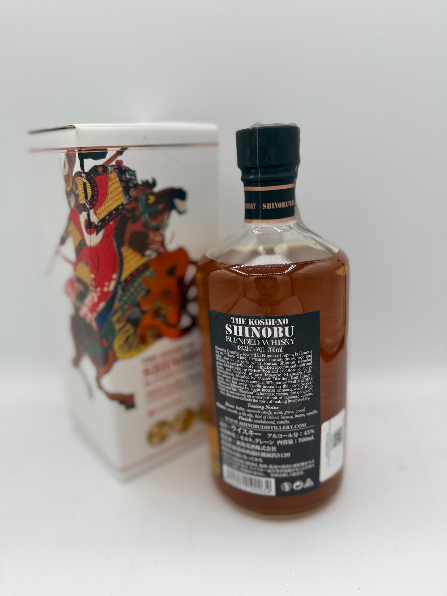 WHISKY THE KOSHI-NO SHINOBU BLENDED MIZURA WOOD JAPANESE OAK FINISH CL 70 ASTUCCIATA