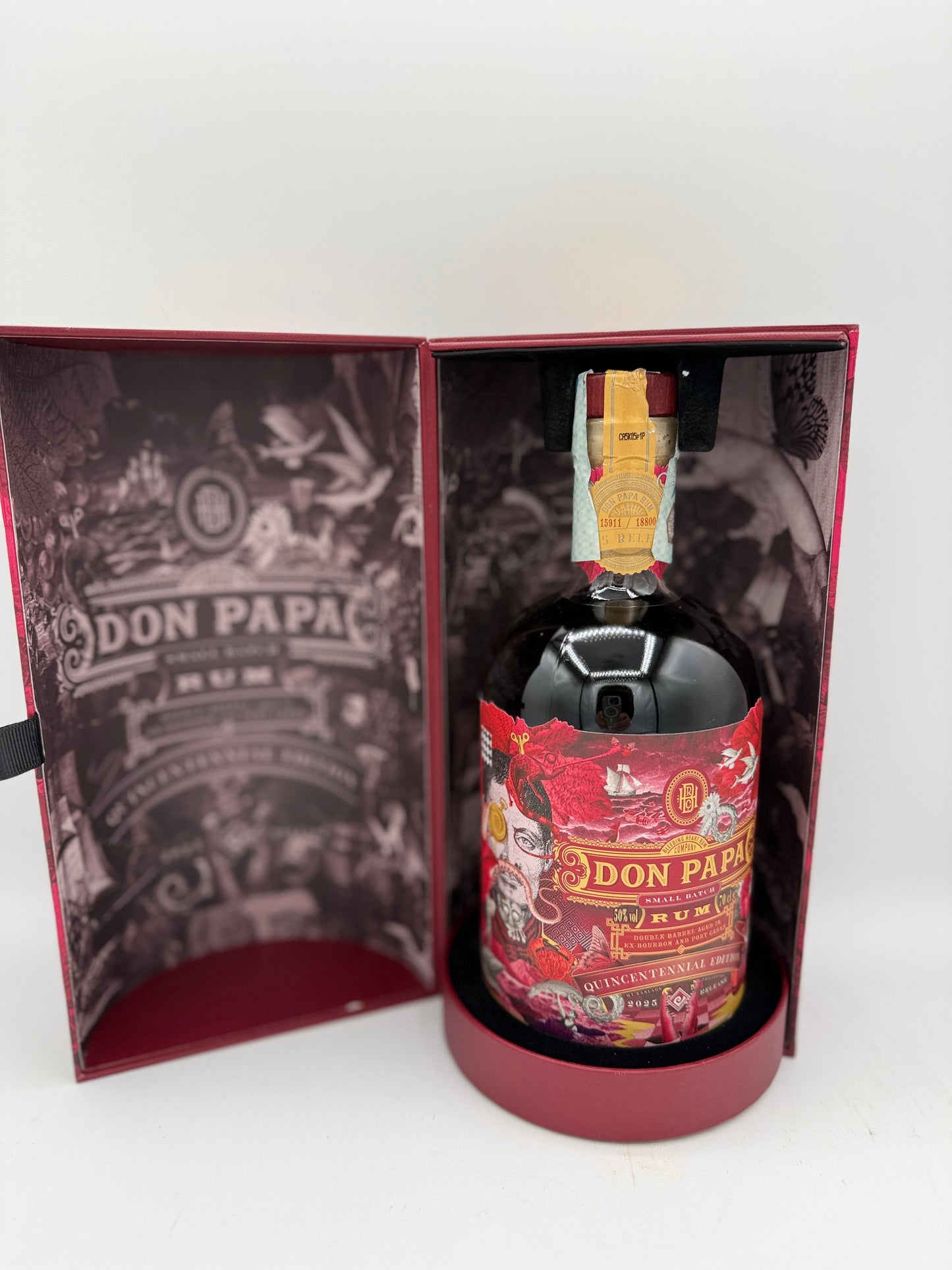 DON PAPA RUM PORT CASK QUINCENTENNIAL CL.70 RARO da COLLEZIONE Edition Double Barrel 50%vol in cofanetto regalo rum