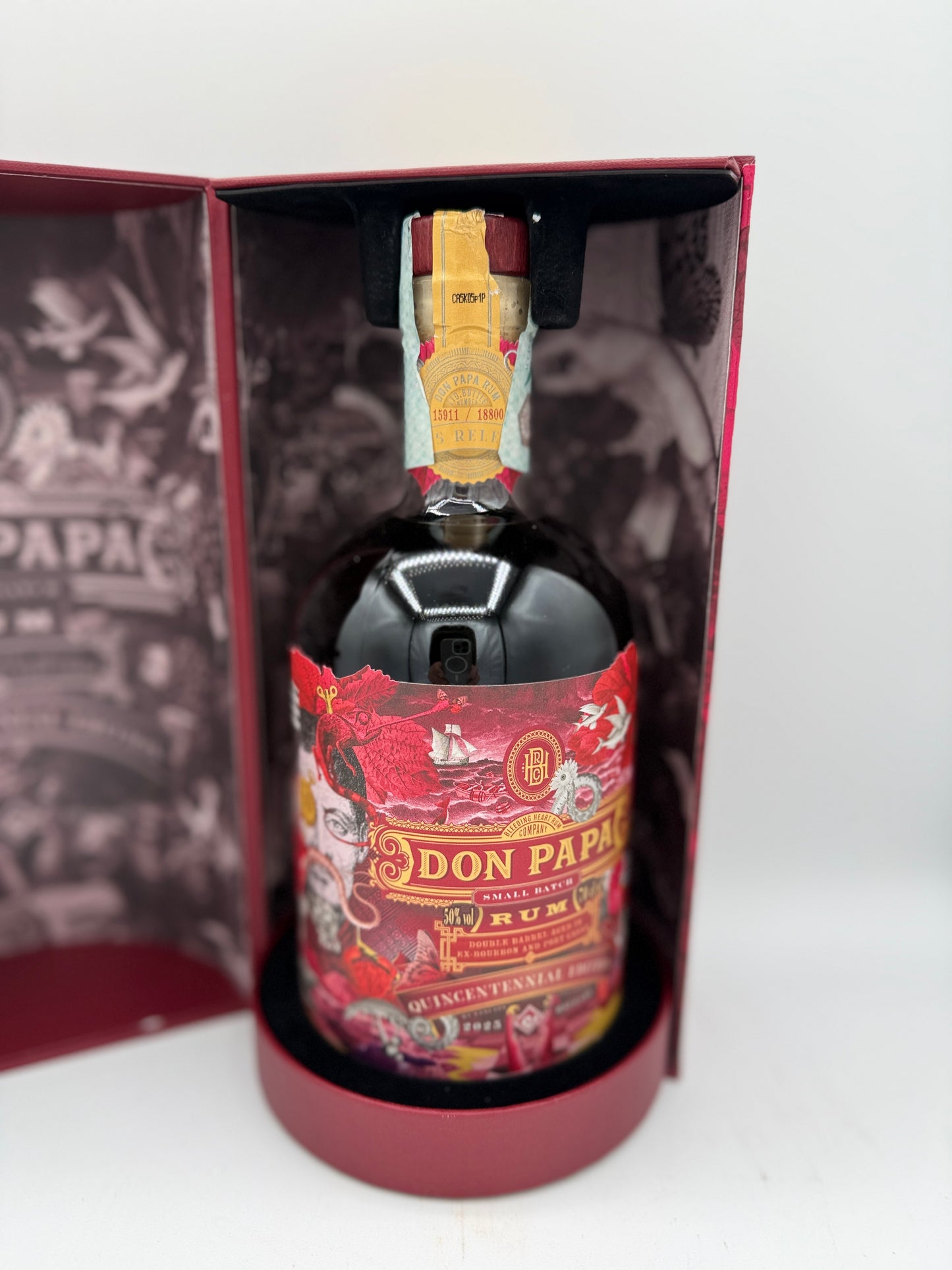 DON PAPA RUM PORT CASK QUINCENTENNIAL CL.70 RARO da COLLEZIONE Edition Double Barrel 50%vol in cofanetto regalo rum