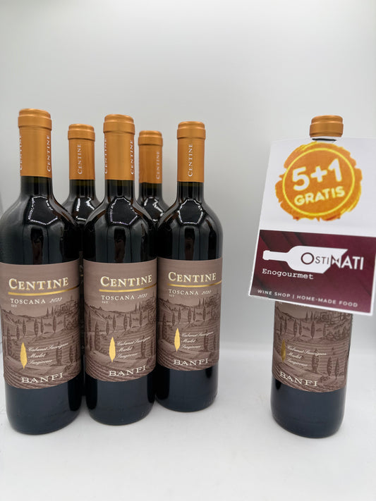 Centine Toscana IGT 2023 Cabernet Sauvignon, Merlot, Sangiovese [5+1 GRATIS]