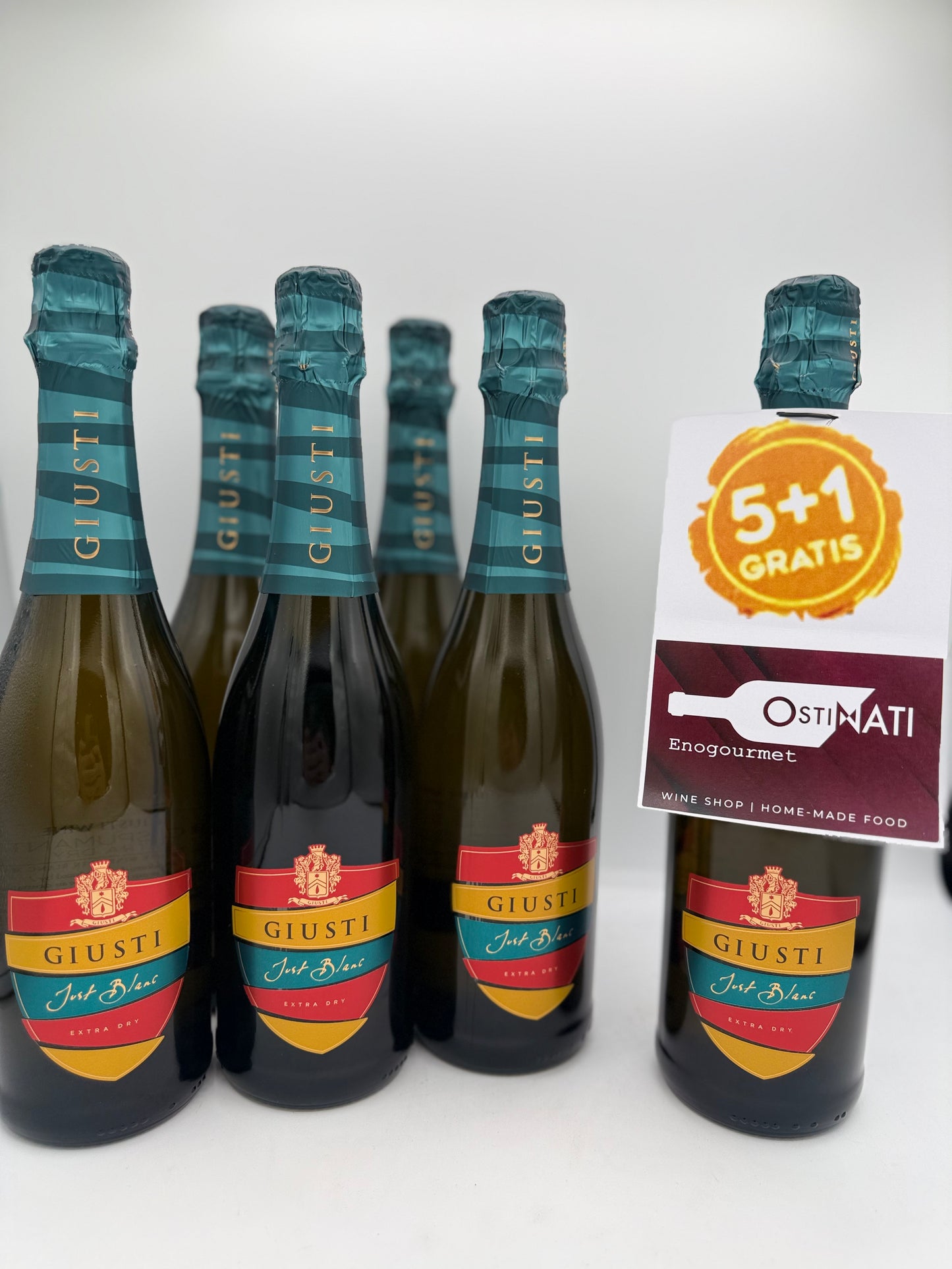 JUST BLANC VINO SPUMANTE EXTRA DRY GIUSTI [5+1 GRATIS]