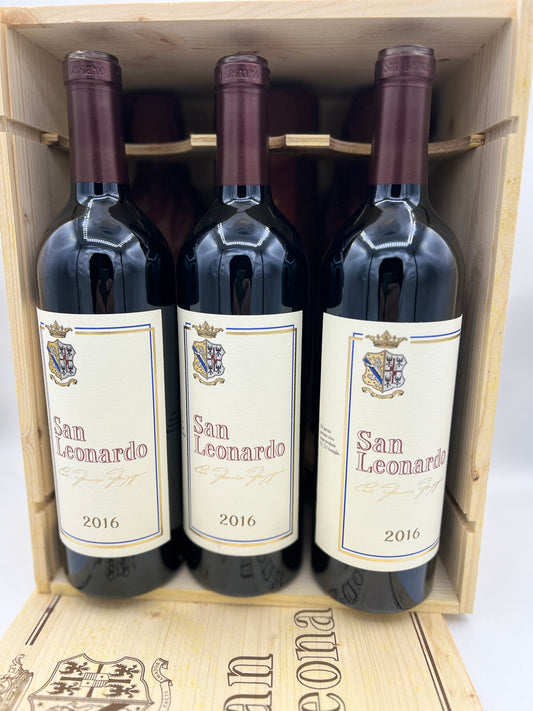 TENUTA SAN LEONARDO 2016 San Leonardo Vigneti delle Dolomiti IGT 6 Bottiglie