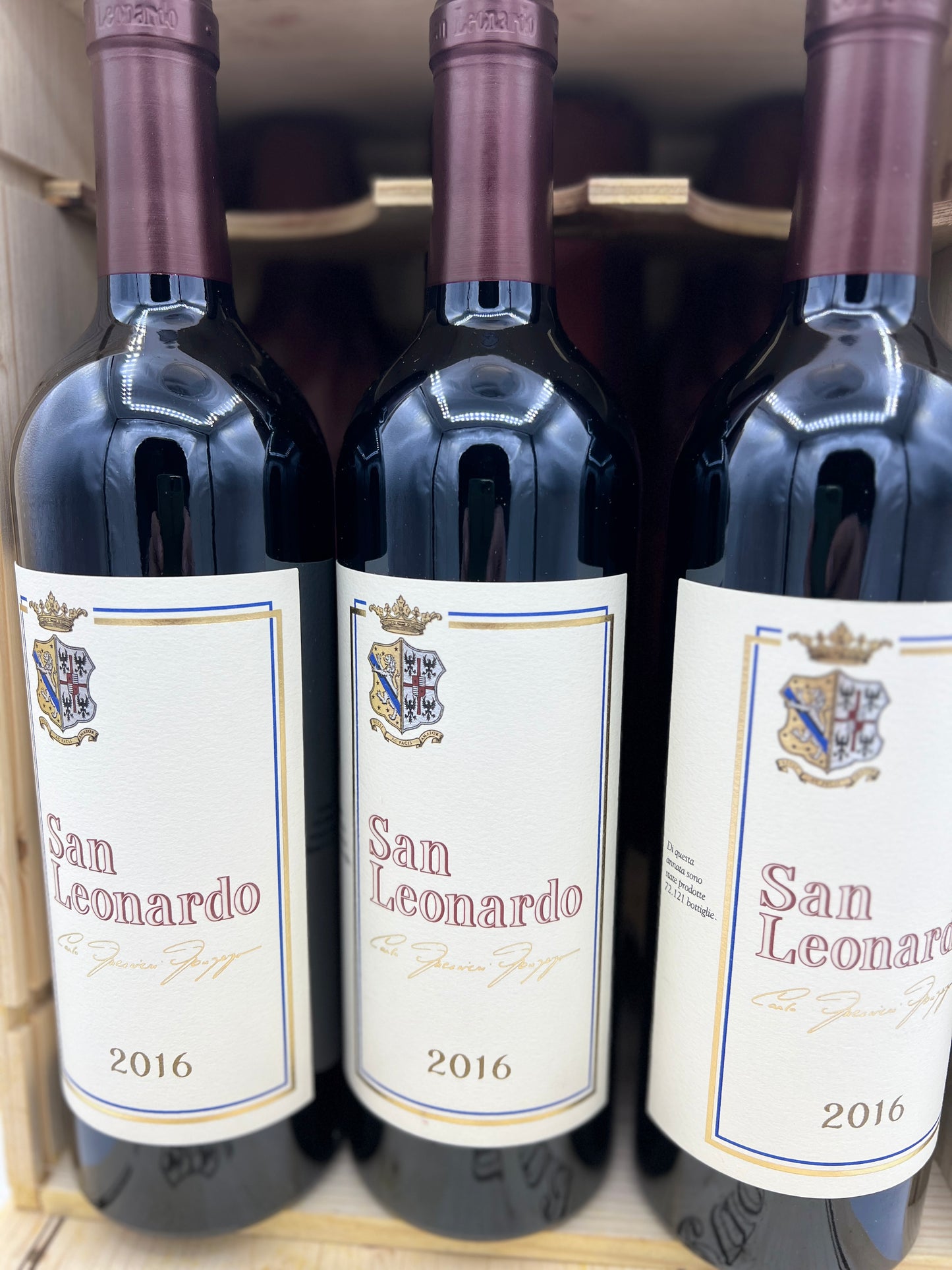 TENUTA SAN LEONARDO 2016 San Leonardo Vigneti delle Dolomiti IGT 6 Bottiglie