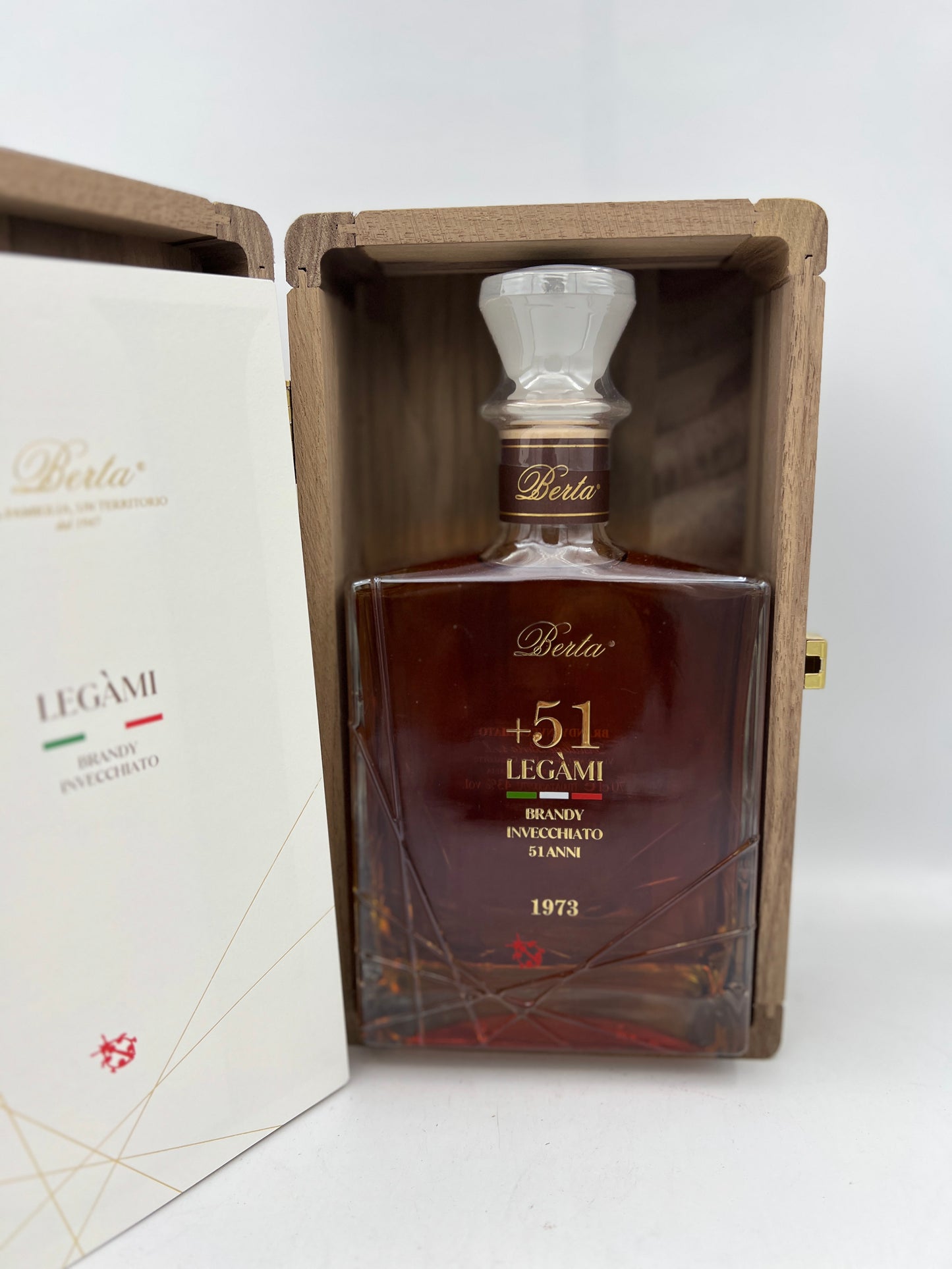 Berta Legàmi +51 Brandy Invecchiato 51 Anni 70 Cl Astuccio in Legno