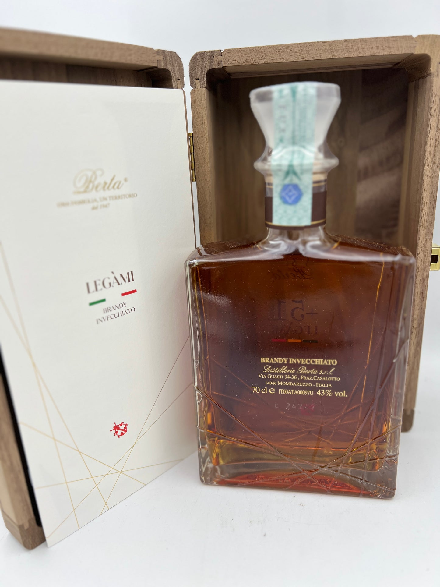 Berta Legàmi +51 Brandy Invecchiato 51 Anni 70 Cl Astuccio in Legno