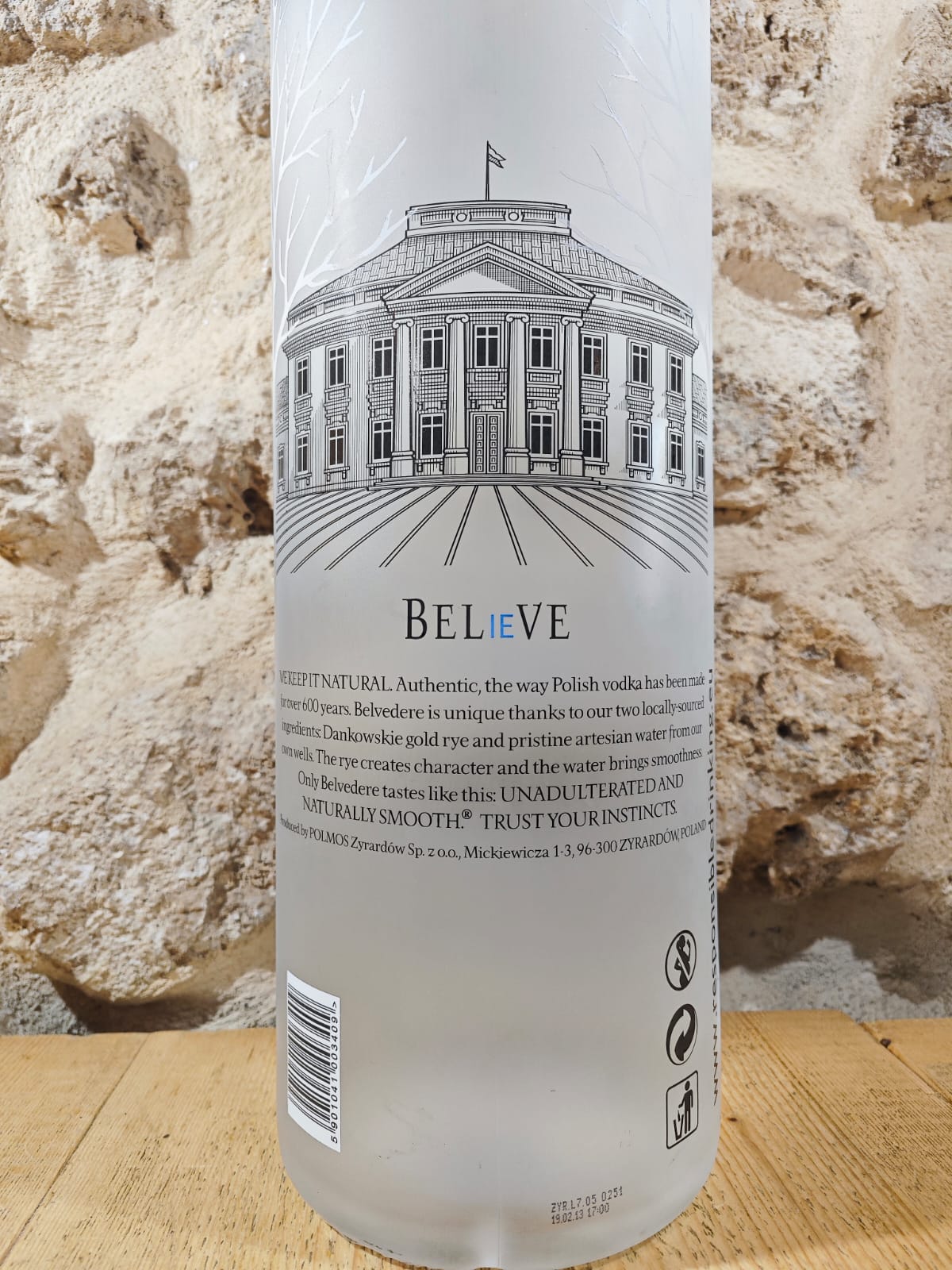 BELVEDERE VODKA alc. 40% 6 Litri