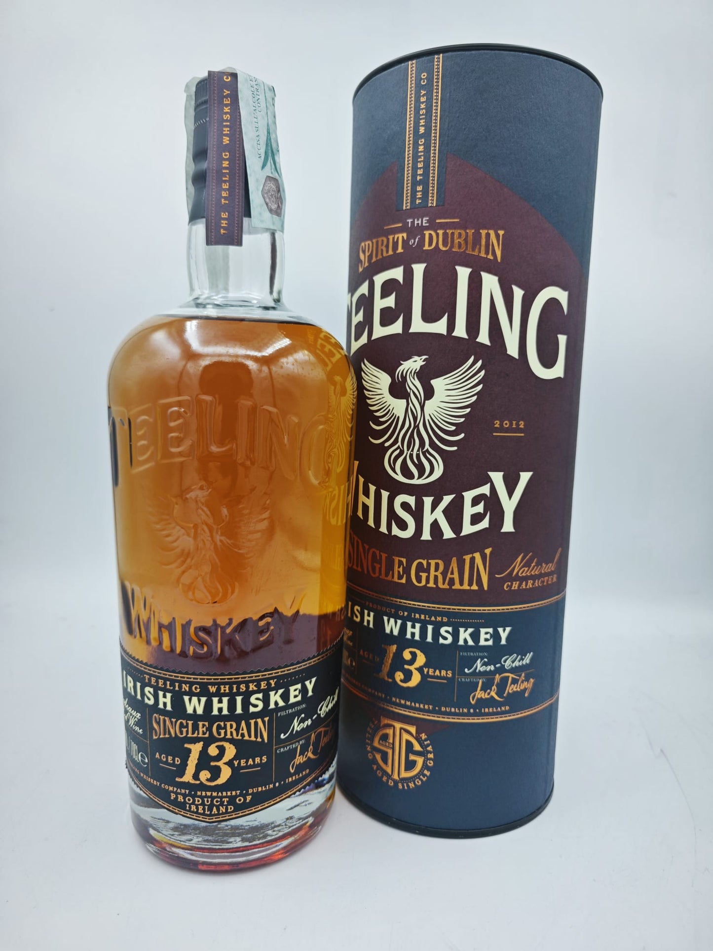 Teeling Whiskey SINGLE GRAIN 13 Years Old Irish Whiskey Bordeaux Red Wine Cask