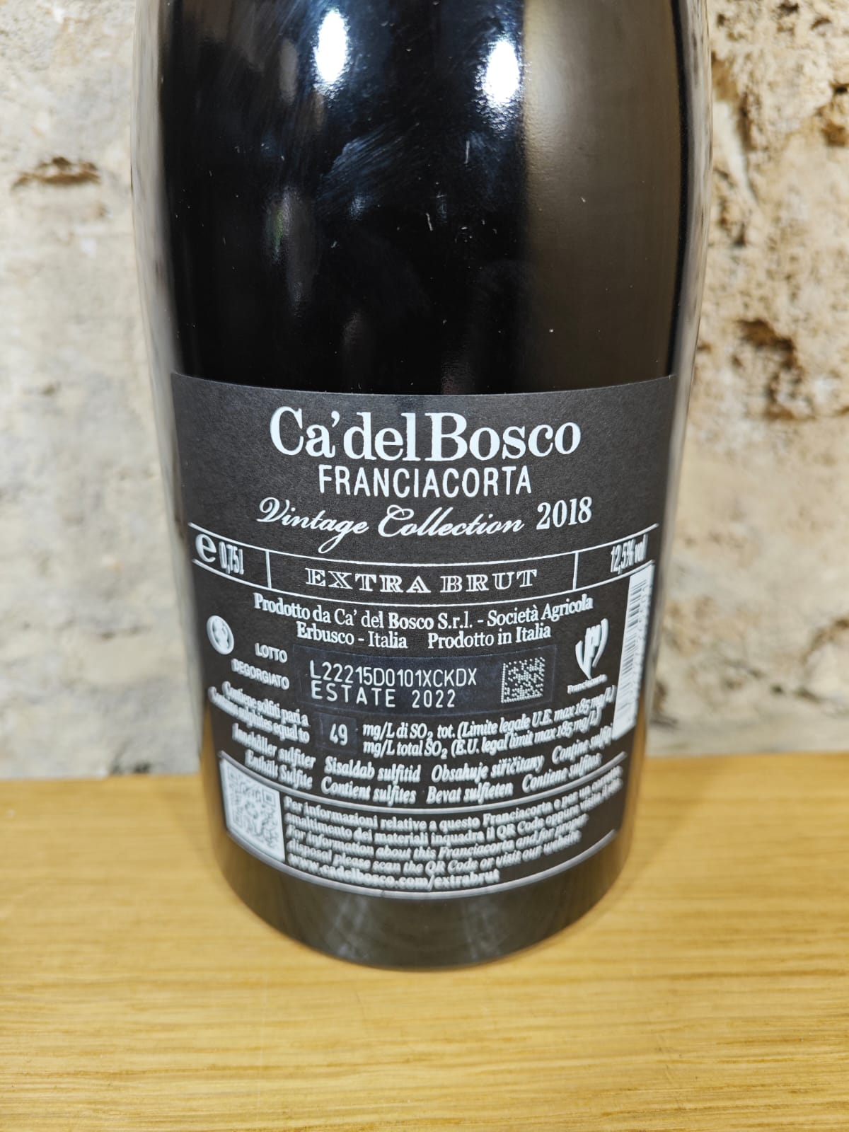 Cà del Bosco DOCG Vintage Collection Extra Brut Millesimato 2018 Astuccio