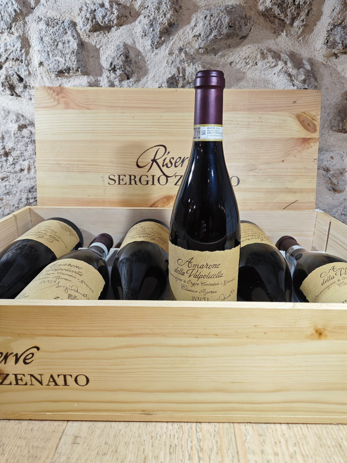 AMARONE RISERVA SERGIO ZENATO DOC 2015 ZENATO CASSA LEGNO 6 BT.