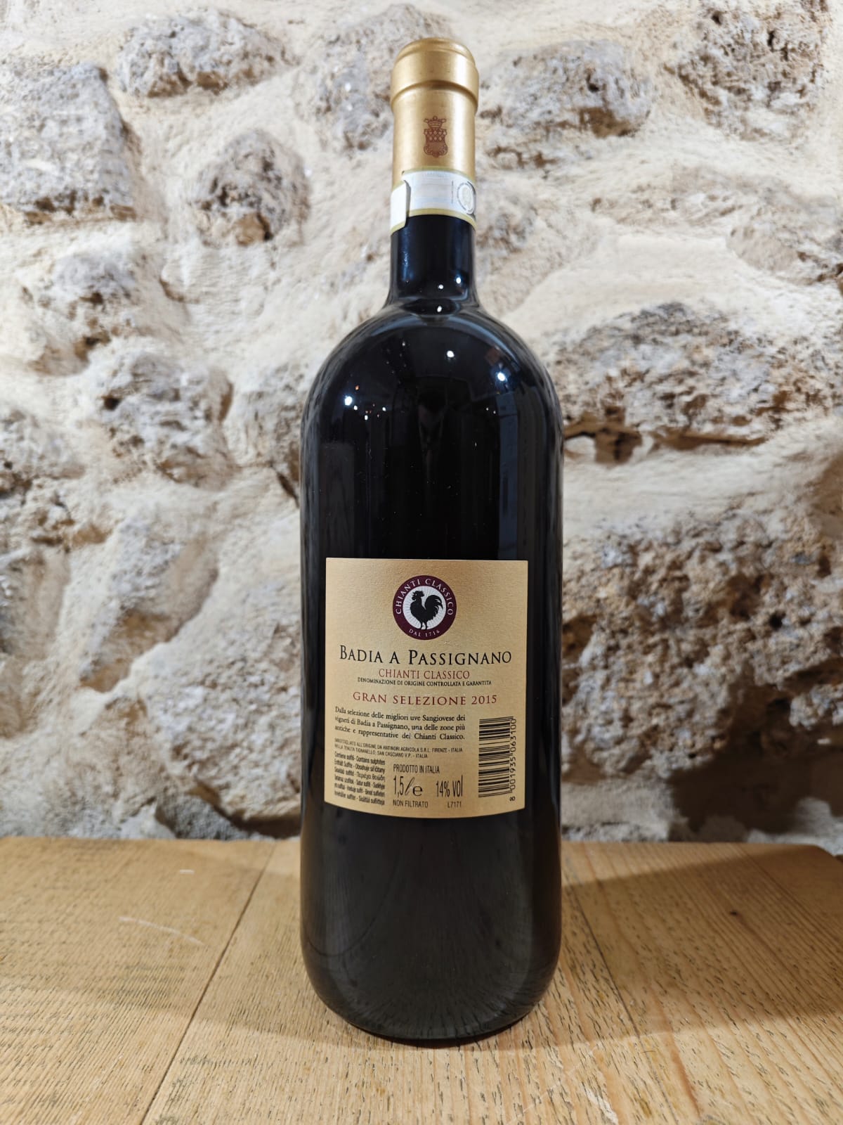 Chianti Classico DOCG Gran Selezione Badia A Passignano 2015 Antinori Magnum 1,5l Cassetta In Legno