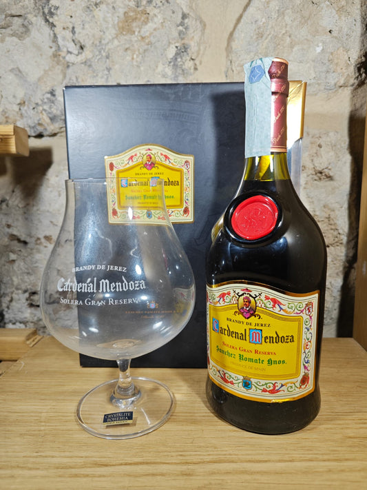 Brandy De Jerez Solera Gran Reserva Cardenal Mendoza Con Astuccio e Bicchiere