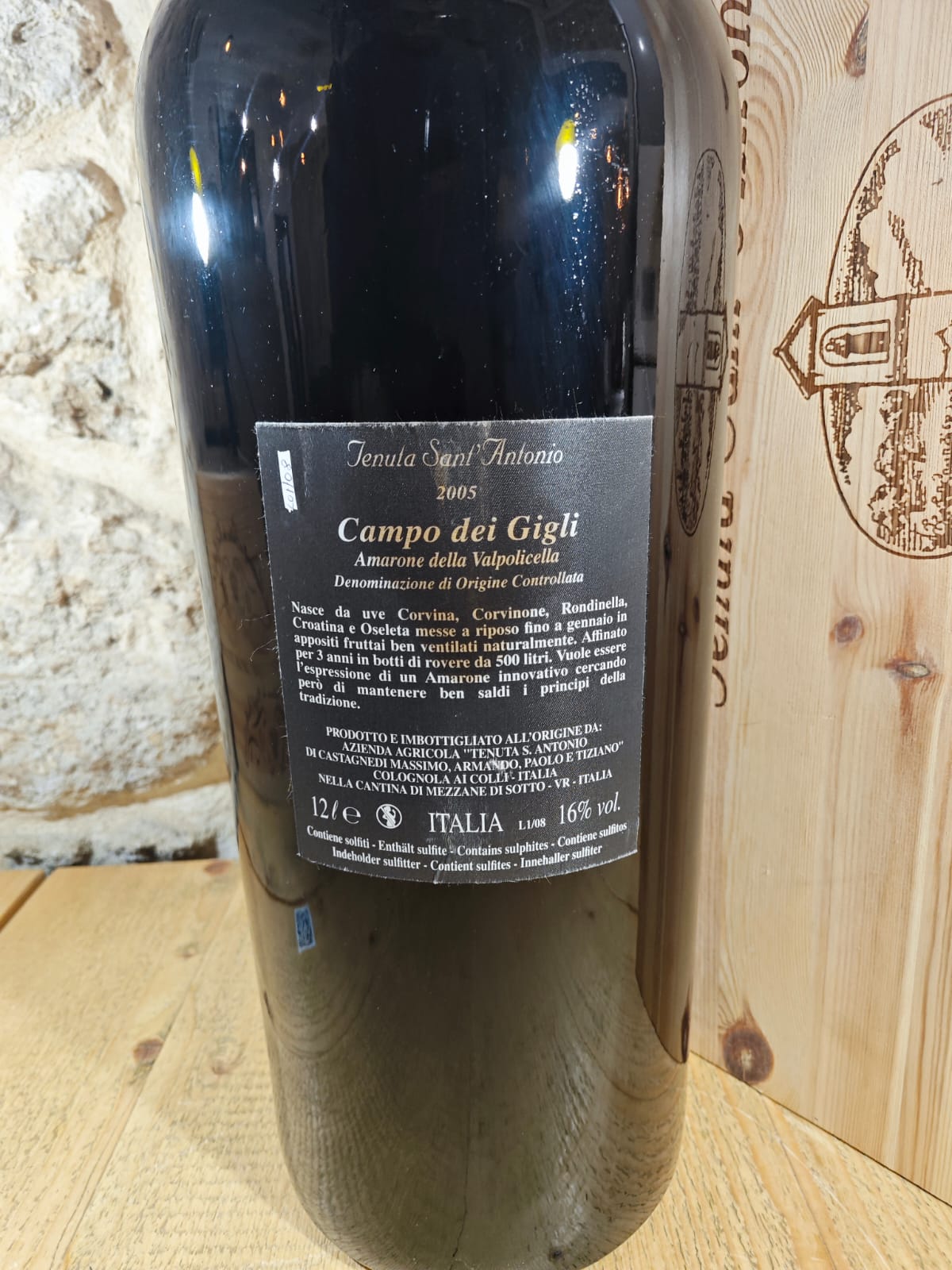 Tenuta Sant'Antonio Campo dei Gigli - Amarone della Valpolicella DOCG - 1 Belshazzar 12 l. 2005