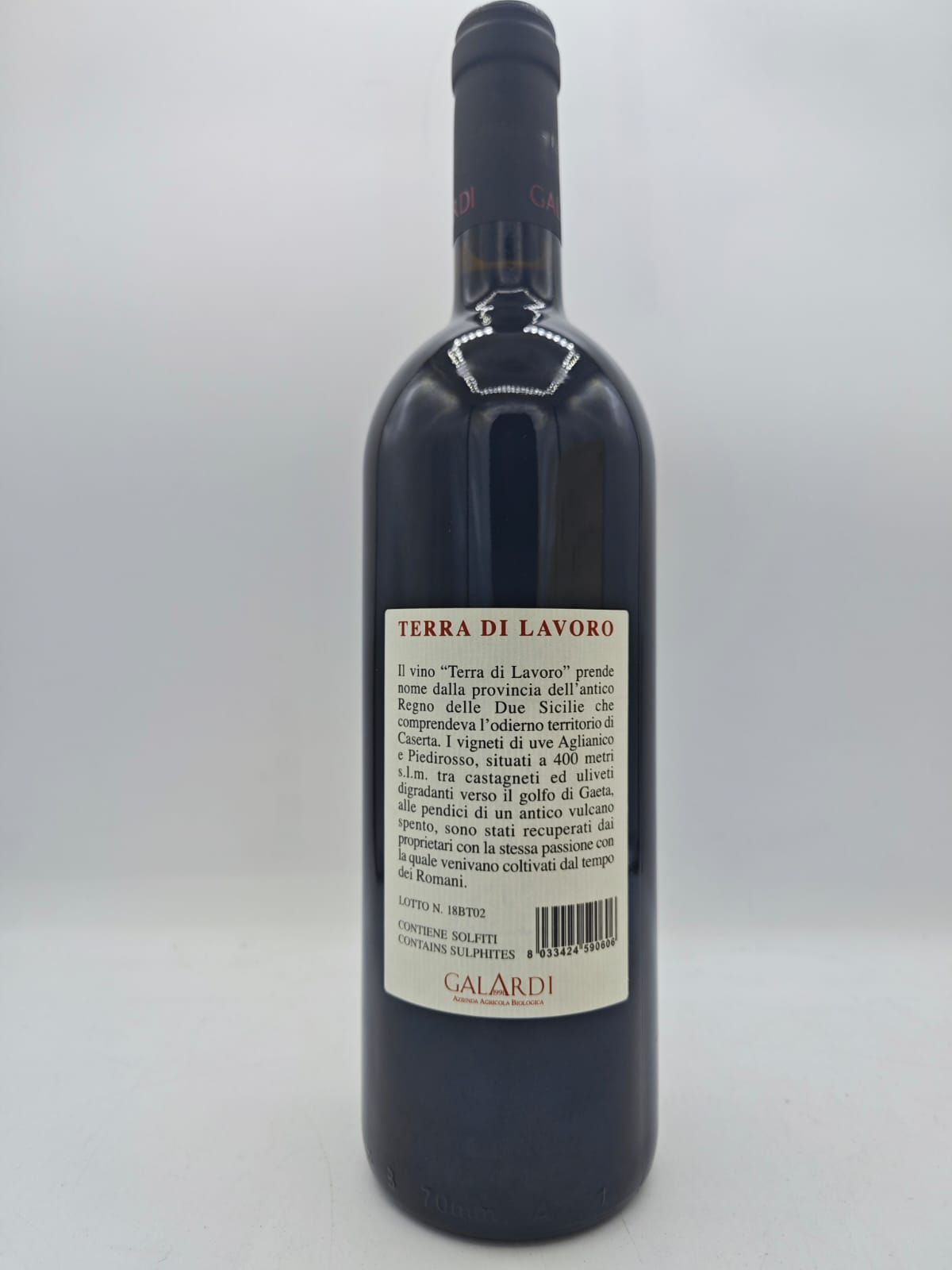 Vino Rosso Campania Igt 2018 Terra di Lavoro Galardi 750ml