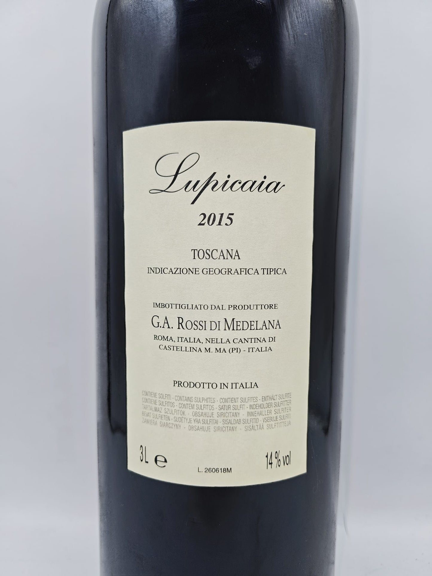 Lupicaia Toscana Rosso IGT 2015 - Castello del Terriccio DOPPIO MAGNUM 3l