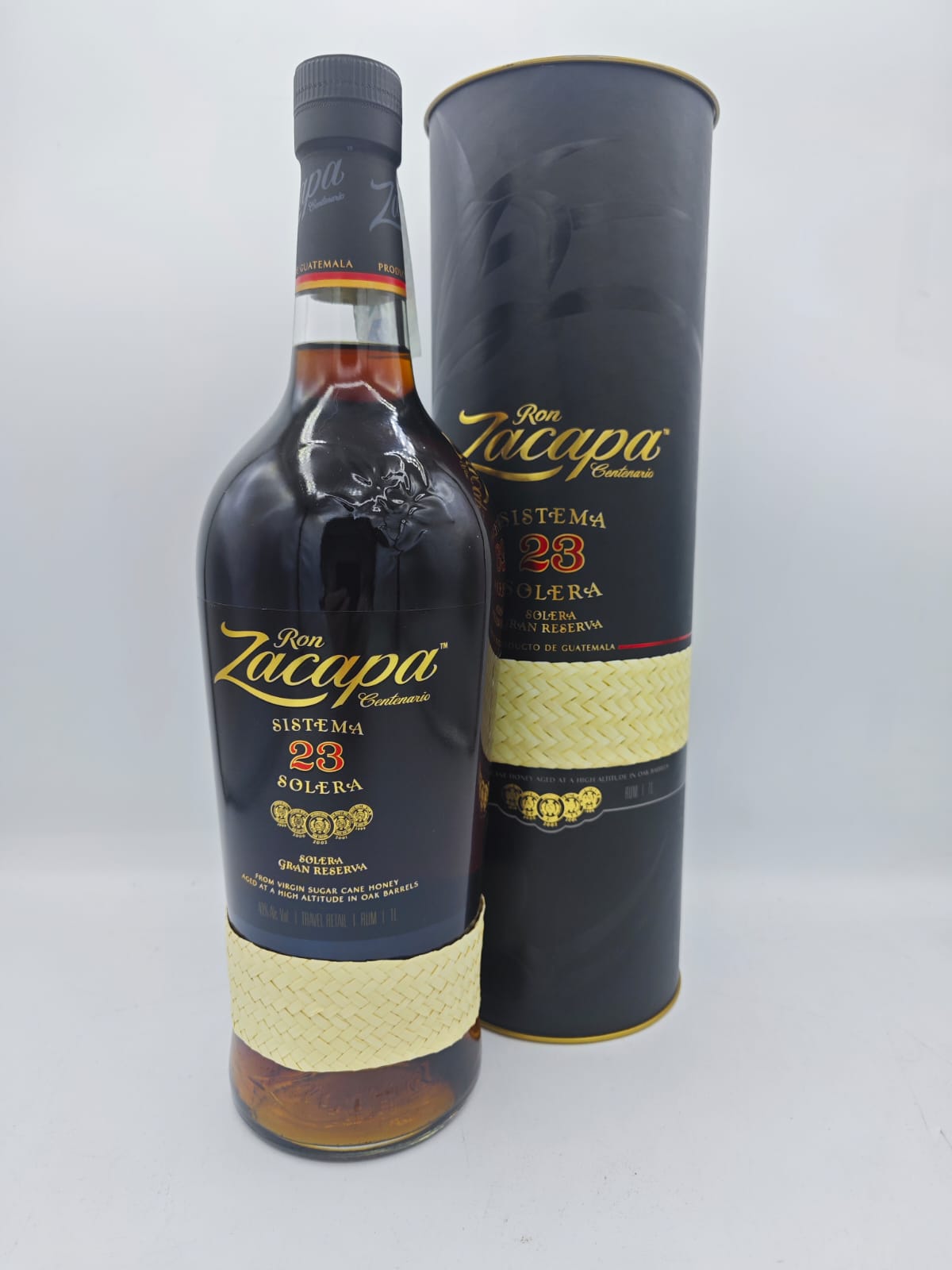 Rum Ron Zacapa 23 Gran Reserva Solera 40% Vol. 1000 Ml - Due Bicchieri in Vetro