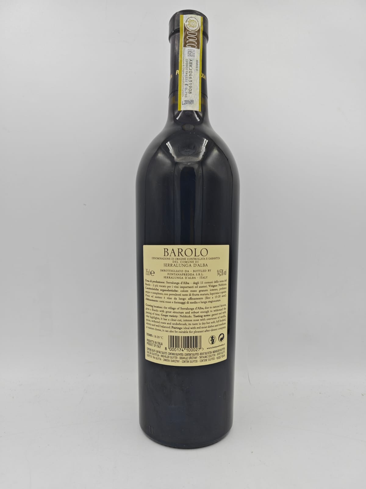 Barolo di Serralunga 'Le Righe' Fontanafredda 2016 75cl