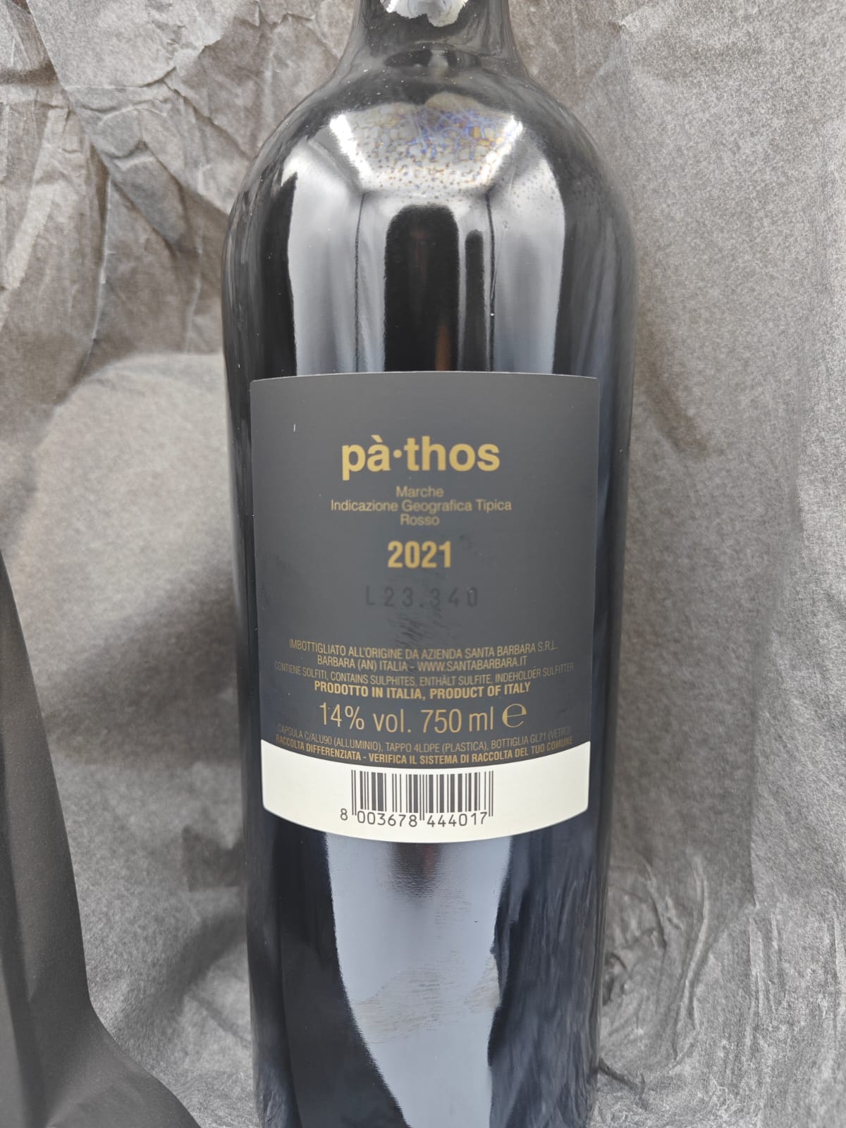 'Pathos' Santa Barbara 2021 Cassa legno 6 bott.