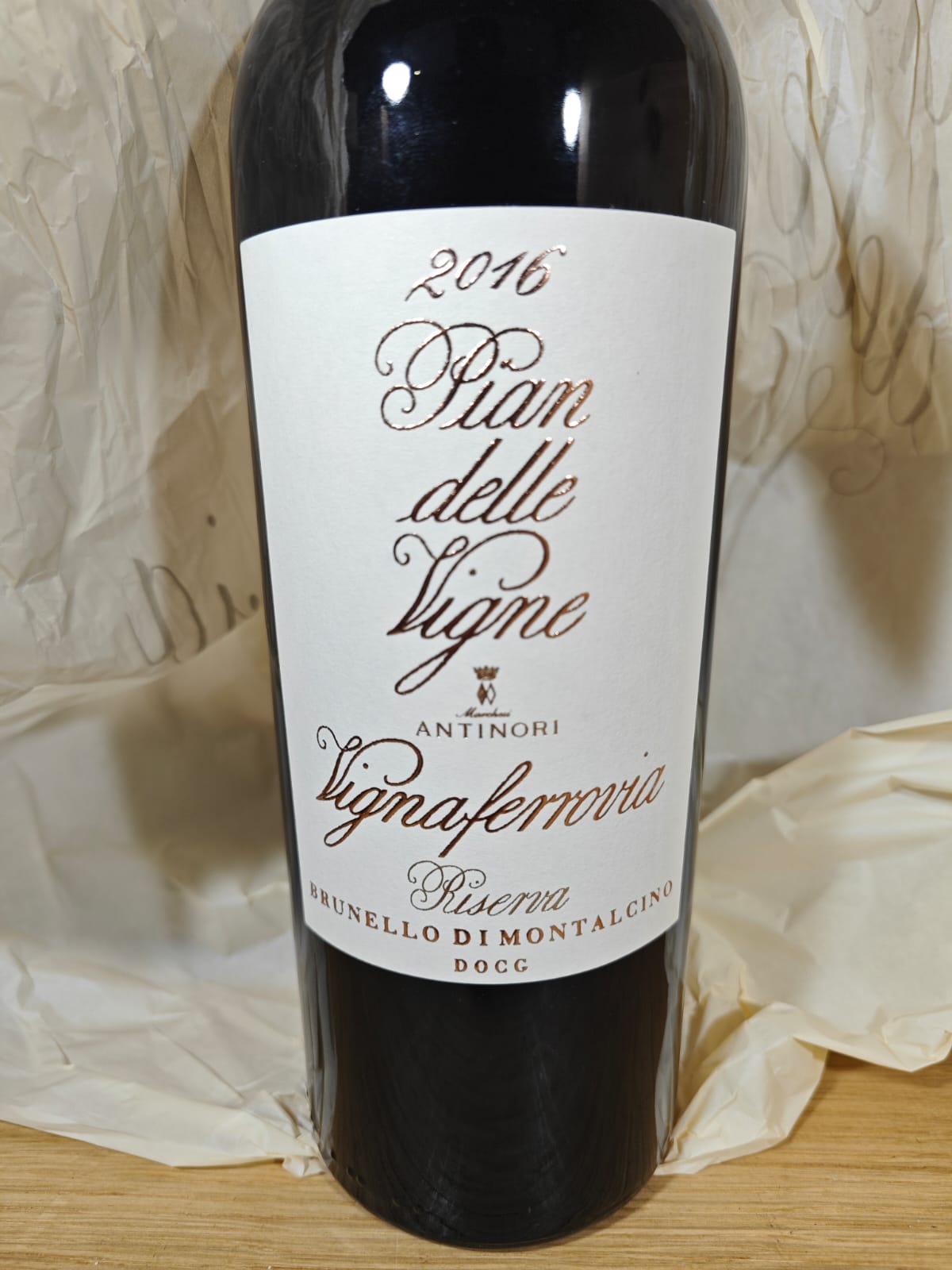 Brunello di Montalcino Riserva DOCG "Vignaferrovia" 2016 Pian delle Vigne, Antinori 1 Bott. (Per cassa contattare)