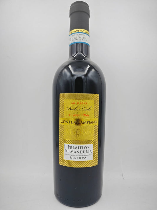 Primitivo di Manduria Doc Riserva 75 cl. - Conte di Campiano