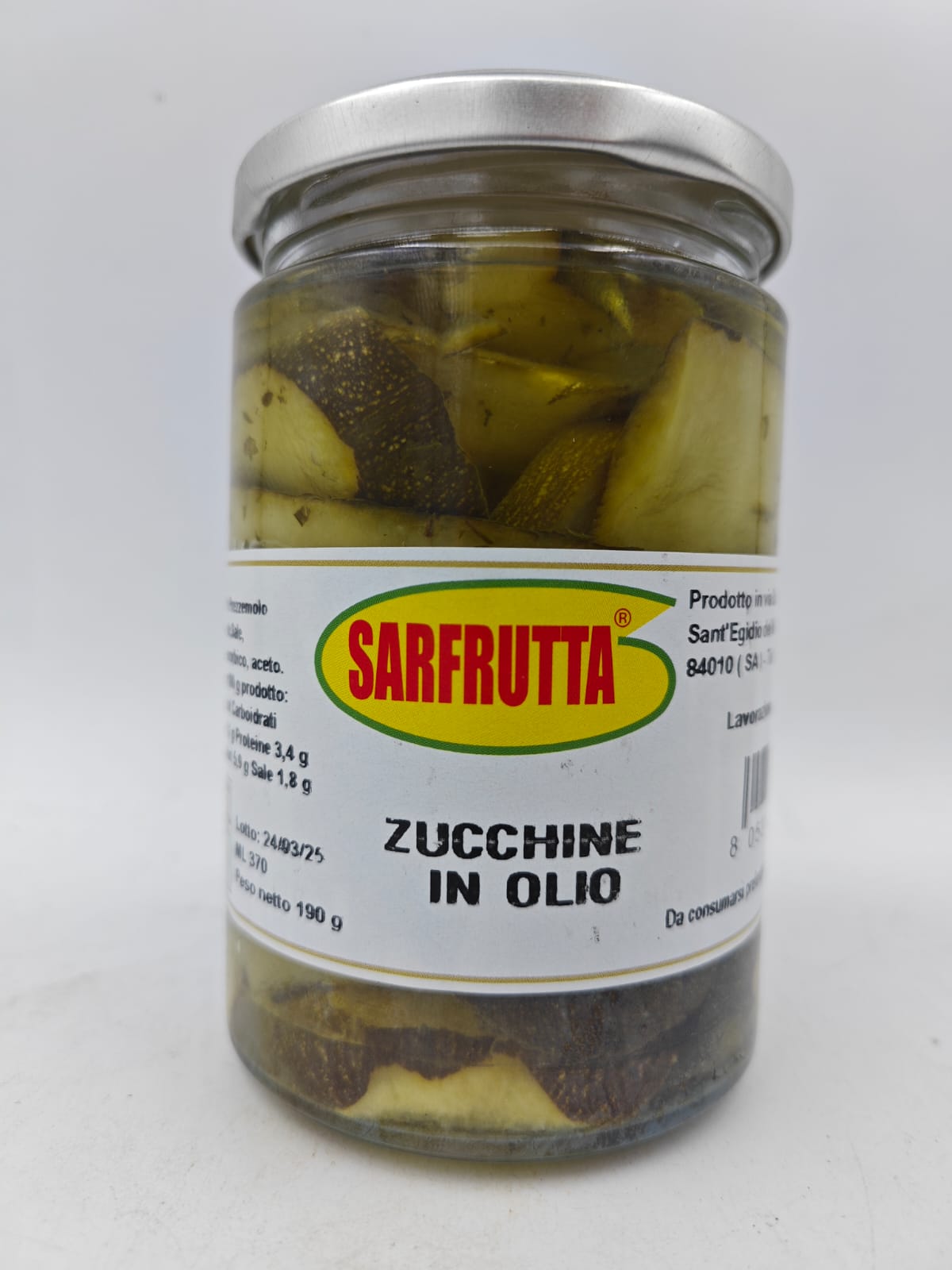 SARFRUTTA® - ZUCCHINE IN OLIO 190g