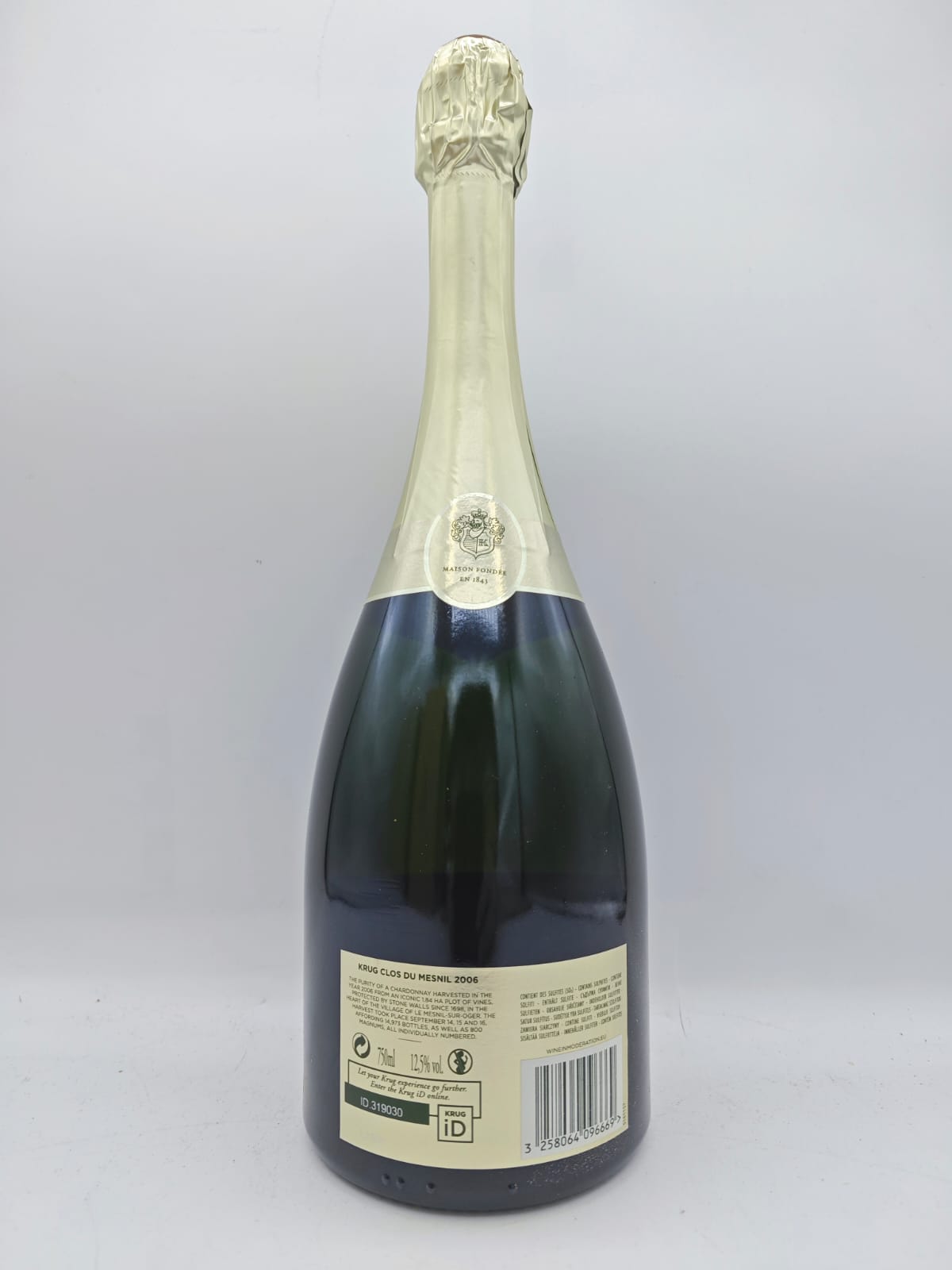 Champagne Brut Blanc de Blancs 'Clos du Mesnil' Krug 2006