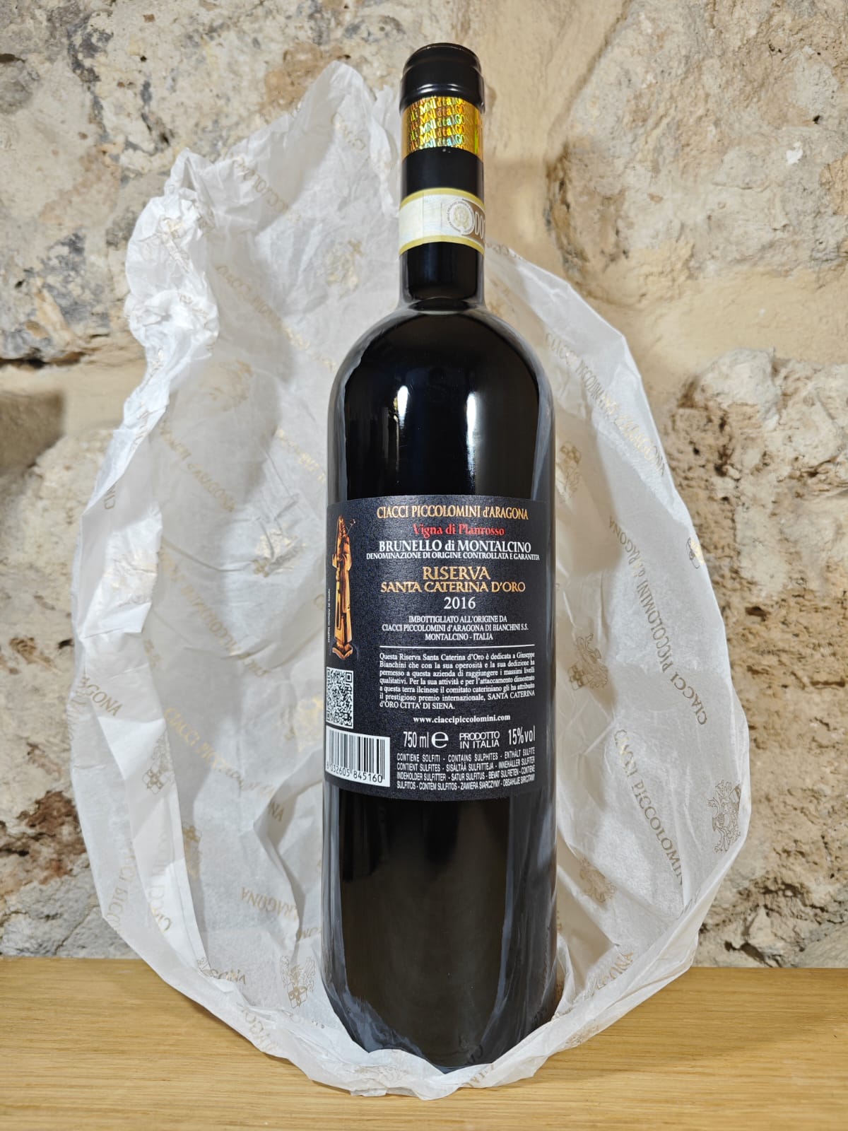 Brunello di Montalcino Riserva DOCG Pianrosso Santa Caterina d'Oro 2016 - Ciacci Piccolomini d'Aragona