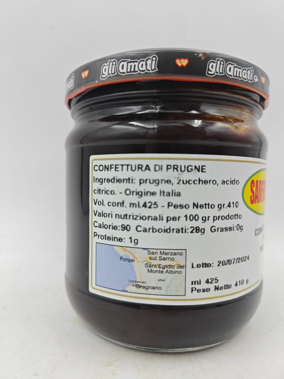 SARFRUTTA® - CONFETTURA DI PRUGNE 410g