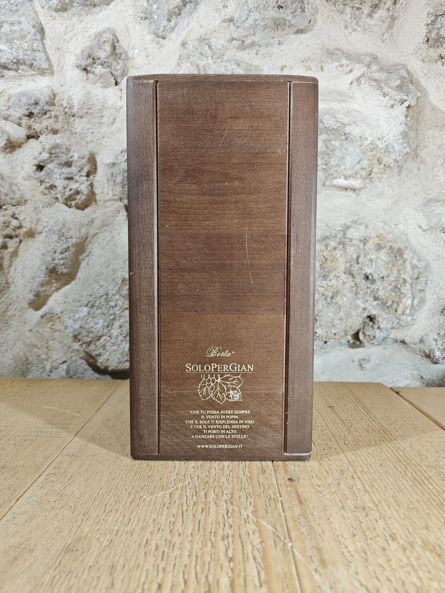 Grappa SoloPerGian Riserva Berta (Cassetta Legno)