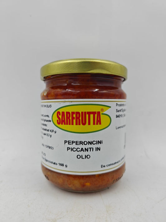 SARFRUTTA® - PEPERONCINI PICCANTI IN OLIO 160g