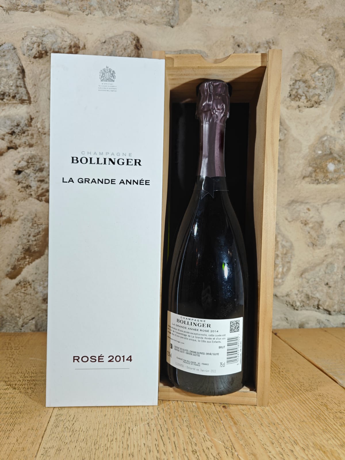 La Grande Année Brut Rosé 2014 Bollinger 75cl (Cassetta in Legno)