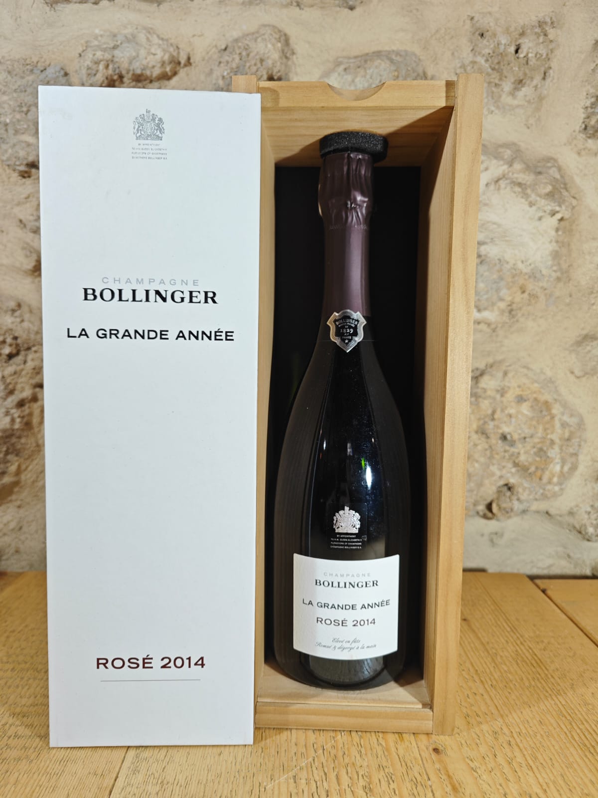 La Grande Année Brut Rosé 2014 Bollinger 75cl (Cassetta in Legno)